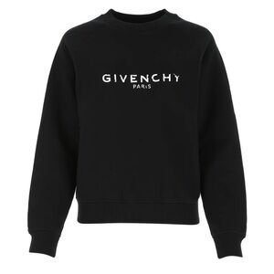Givenchy Black Cotton Crewneck